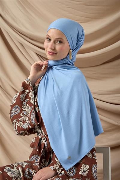 Premium Penye Şal 65002-30 Bebe Mavi