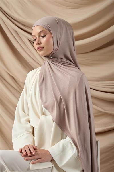 Premium Penye Şal 65002-38 Duman Gülü