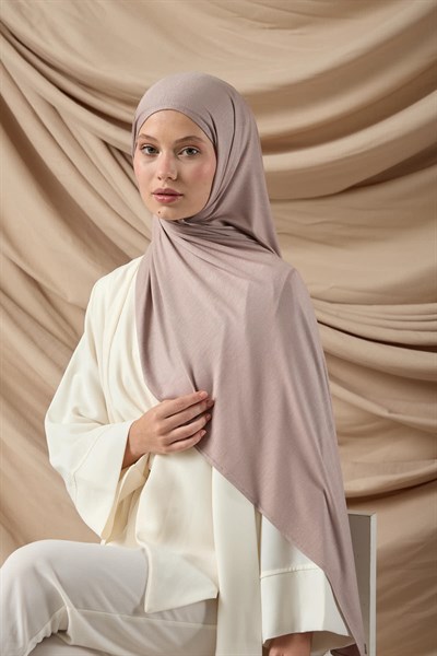Premium Penye Şal 65002-38 Duman Gülü