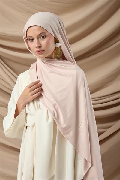 Premium Penye Şal 65002-56 Açık Pudra