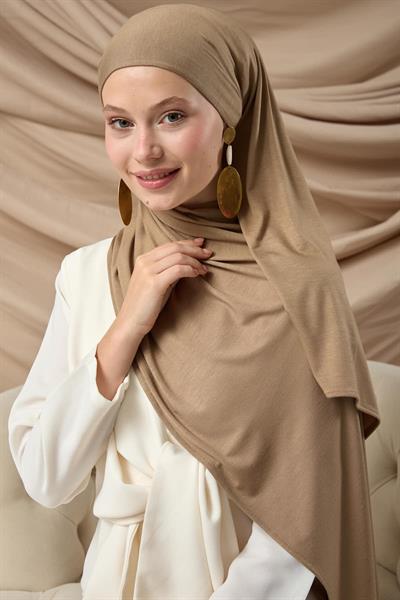 Premium Penye Şal 65002-60 Sütlü Kahve