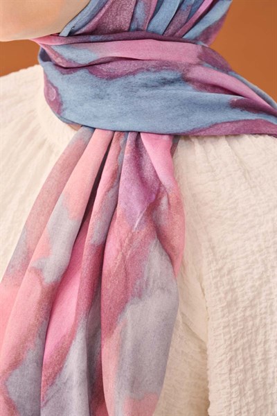 Riva Şal Tencel Cloud Pembe
