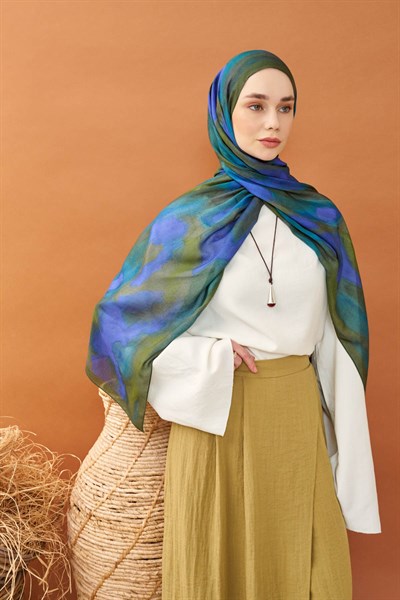Riva Şal Tencel Cloud Saks