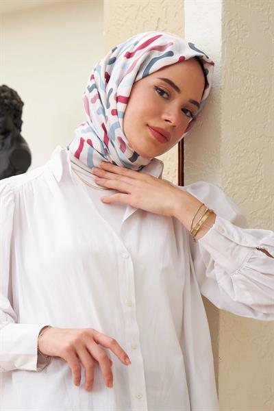 Sarmal Pamuk Viskon Şal Toz Pembe