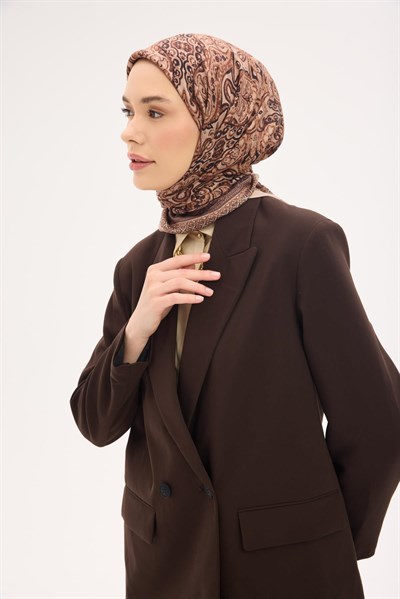 Arve Eşarp Viona Bej 90x90