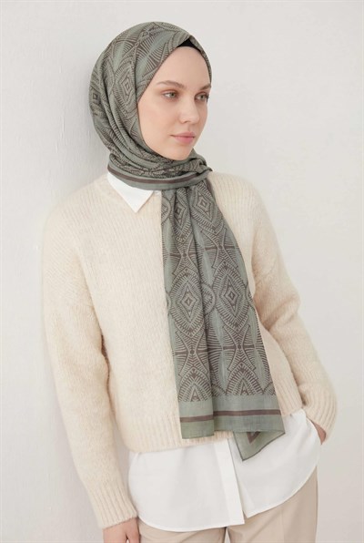 Urban Nature Desen Ihlamur Yeşili 75X195 Soft Şal