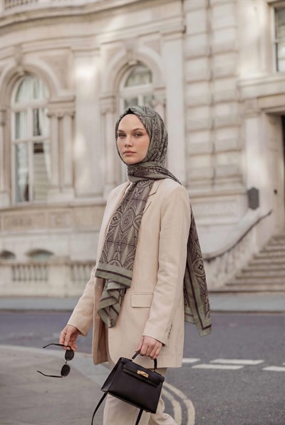 Urban Nature Desen Ihlamur Yeşili 75X195 Soft Şal