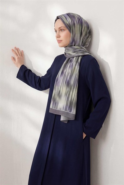 Su Yolu Desen Lila 75X195 Soft Şal