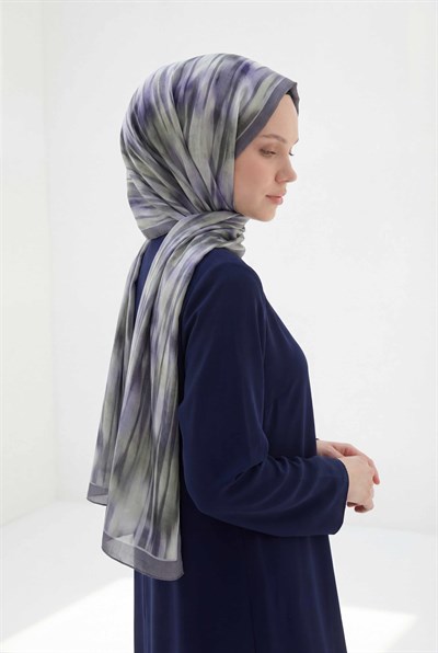 Su Yolu Desen Lila 75X195 Soft Şal