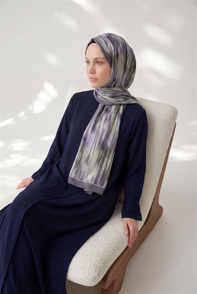 Su Yolu Desen Lila 75X195 Soft Şal