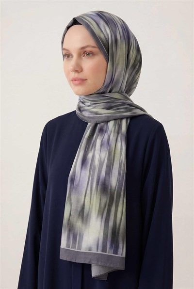 Su Yolu Desen Lila 75X195 Soft Şal