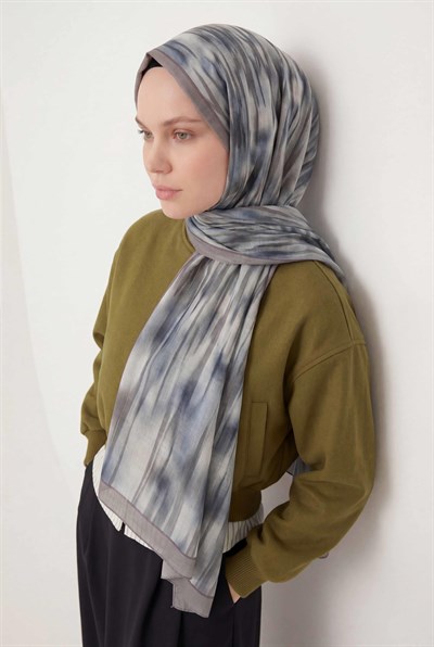 Su Yolu Desen Bebe Mavi 75X195 Soft Şal