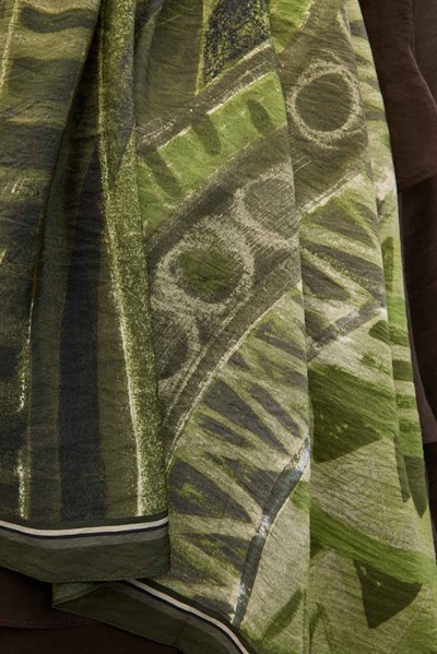 Urban Hours Art Koyu Yeşil Mayda Şal 190x70