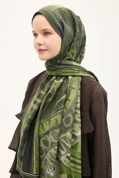 Urban Hours Art Koyu Yeşil Mayda Şal 190x70