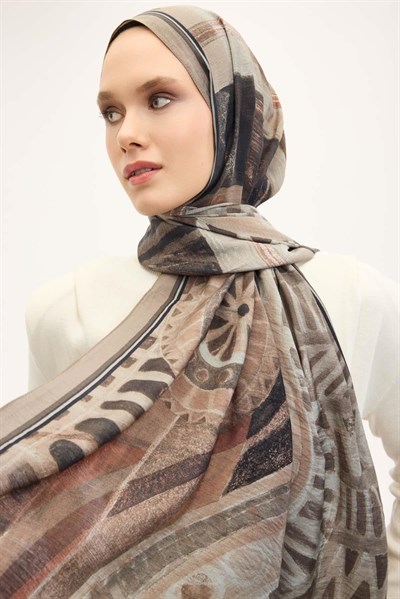 Urban Hours Art Açık Vizon Mayda Şal 190x70