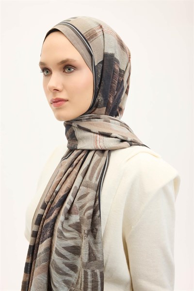 Urban Hours Art Açık Vizon Mayda Şal 190x70