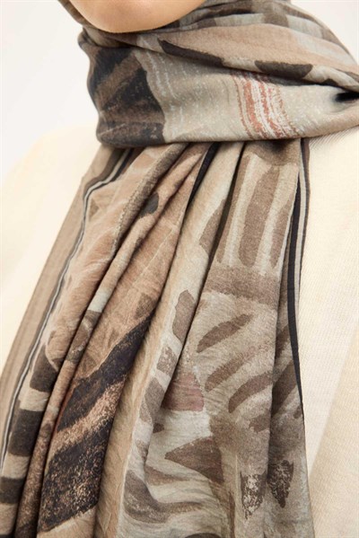 Urban Hours Art Açık Vizon Mayda Şal 190x70