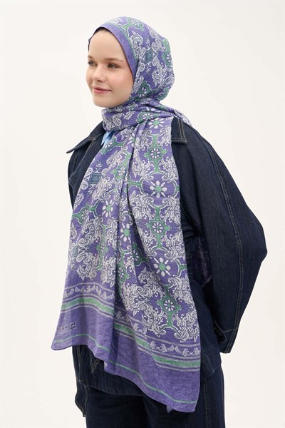 Urban Hours Luvia Morcivert Mayda Şal 190x70