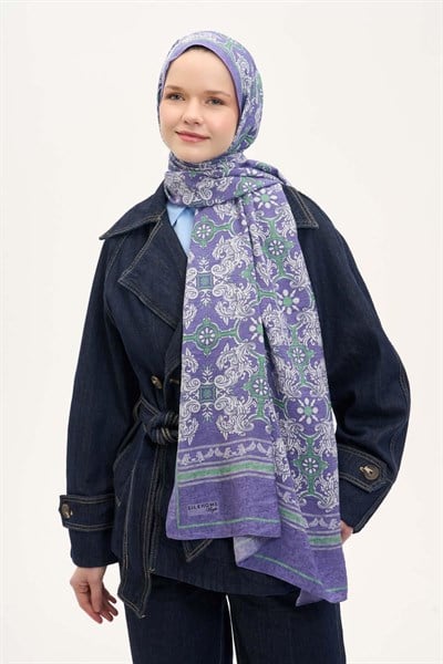 Urban Hours Luvia Morcivert Mayda Şal 190x70