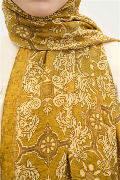 Urban Hours Luvia Hardal Mayda Şal 190x70