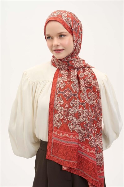 Urban Hours Luvia Kırmızı Mayda Şal 190x70