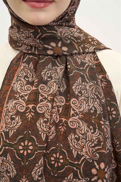 Urban Hours Luvia Acı Kahve Mayda Şal 190x70