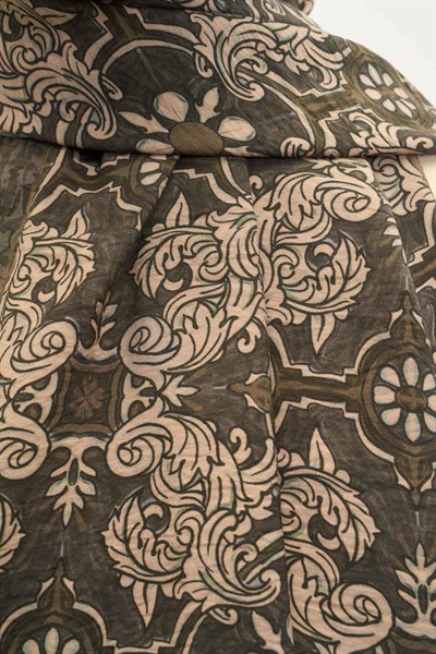 Urban Hours Luvia Koyu Asker Yeşili Mayda Şal 190x70