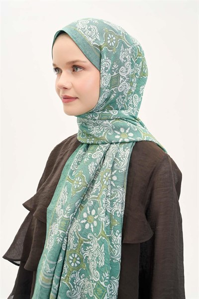 Urban Hours Luvia Patina Yeşili Mayda Şal 190x70