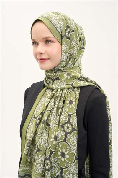 Urban Hours Luvia Fıstık Yeşili Mayda Şal 190x70