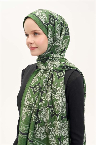 Urban Hours Luvia Canlı Yeşil Mayda Şal 190x70