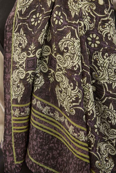 Urban Hours Luvia Mürdüm Mayda Şal 190x70