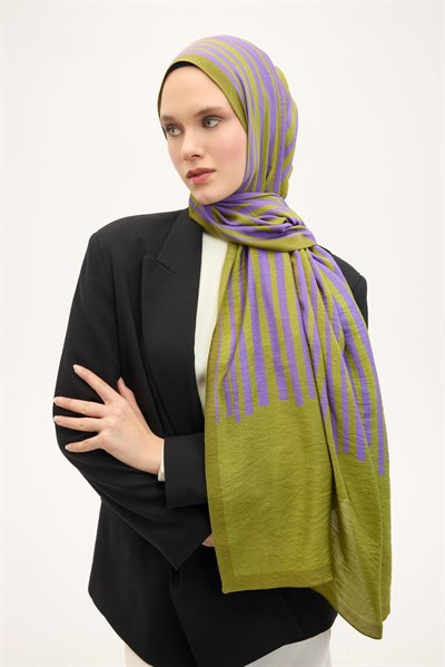 Urban Hours Orya Yeşil Mayda Şal 190x70