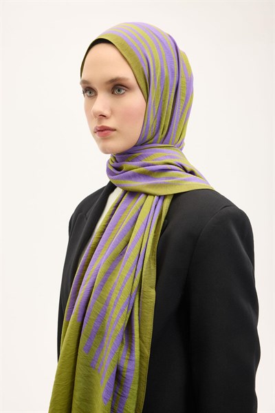 Urban Hours Orya Yeşil Mayda Şal 190x70