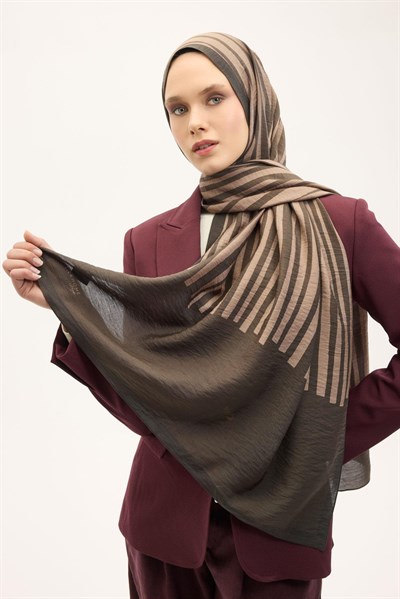 Urban Hours Orya Acı Kahve Mayda Şal 190x70