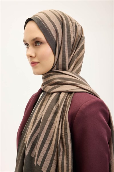 Urban Hours Orya Acı Kahve Mayda Şal 190x70