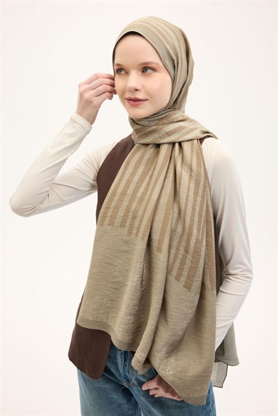 Urban Hours Orya Krem Mayda Şal 190x70