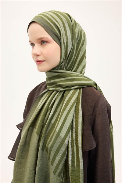 Urban Hours Orya Yeşil Mayda Şal 190x70