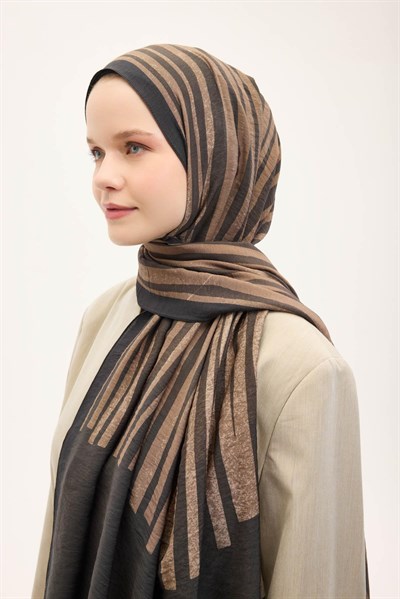 Urban Hours Orya Acı Kahve Mayda Şal 190x70