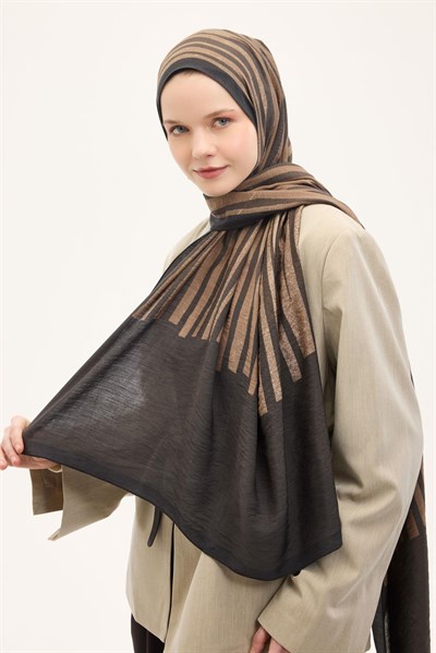 Urban Hours Orya Acı Kahve Mayda Şal 190x70