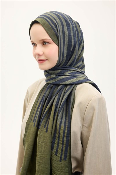 Urban Hours Orya Koyu Yeşil Mayda Şal 190x70