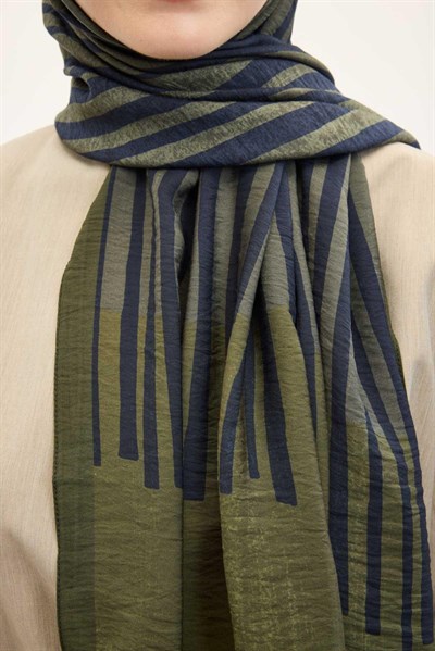 Urban Hours Orya Koyu Yeşil Mayda Şal 190x70