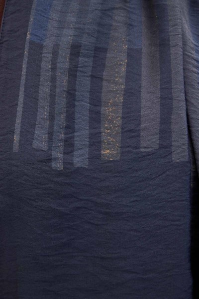 Urban Hours Orya Gece Mavi Mayda Şal 190x70