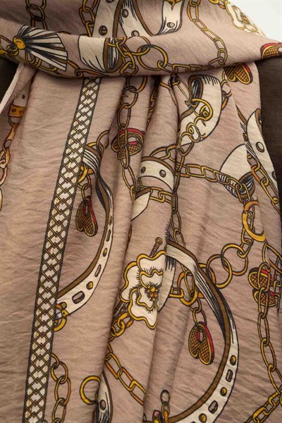 Urban Hours Liora Sütlü Kahve Mayda Şal 190x70