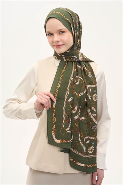 Urban Hours Liora Çam Yeşili Mayda Şal 190x70