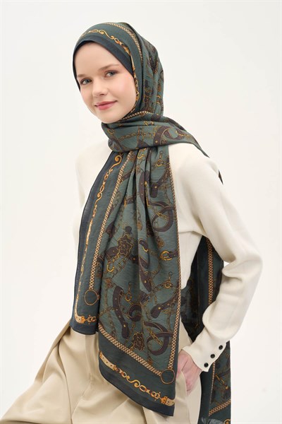 Urban Hours Liora Çam Yeşil Mayda Şal 190x70