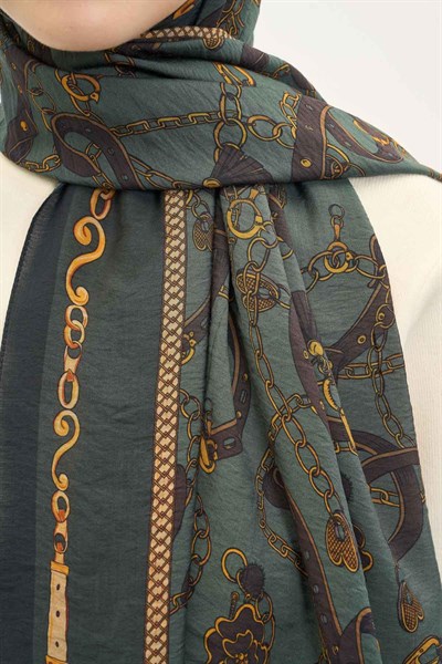 Urban Hours Liora Çam Yeşil Mayda Şal 190x70