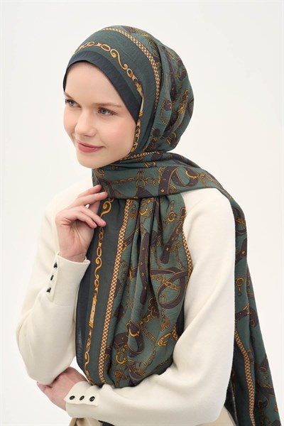 Urban Hours Liora Çam Yeşil Mayda Şal 190x70