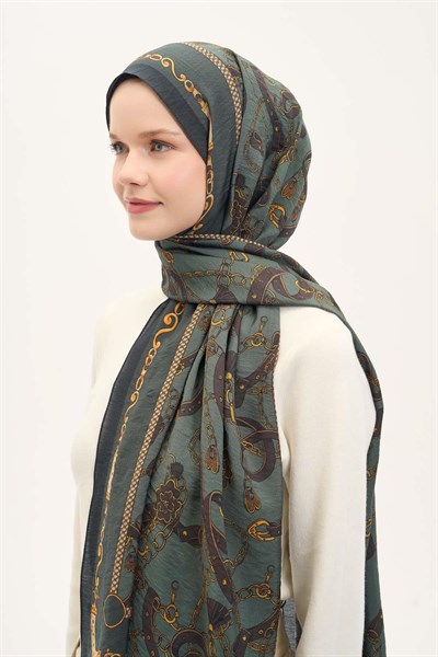 Urban Hours Liora Çam Yeşil Mayda Şal 190x70