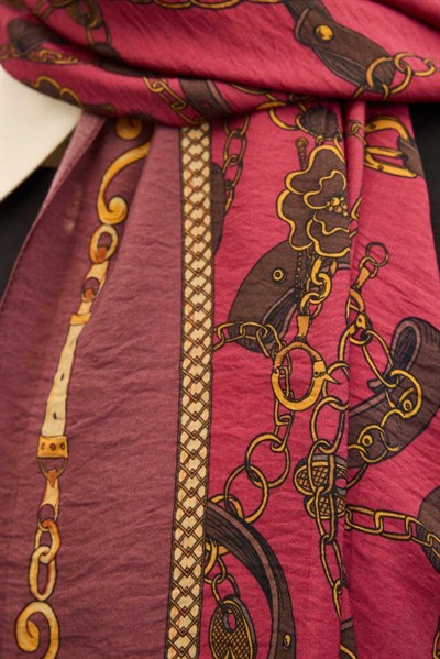 Urban Hours Liora Vişne Mayda Şal 190x70