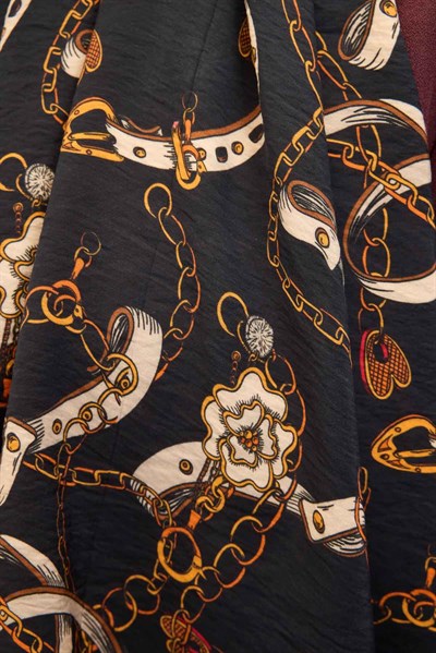 Urban Hours Liora Koyu Siyah Mayda Şal 190x70